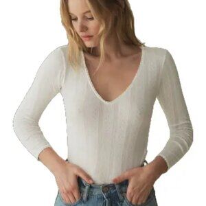 DOEN Cilla Tee - Salt Quelle Jolie Pointelle
